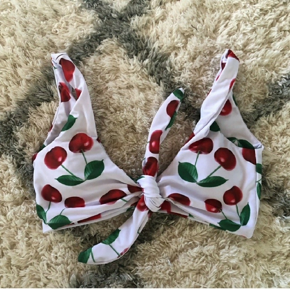 White Cherry Bathing Suit
